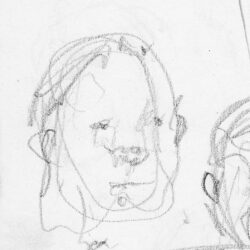 Zelfportretje, 14 x 10 cm